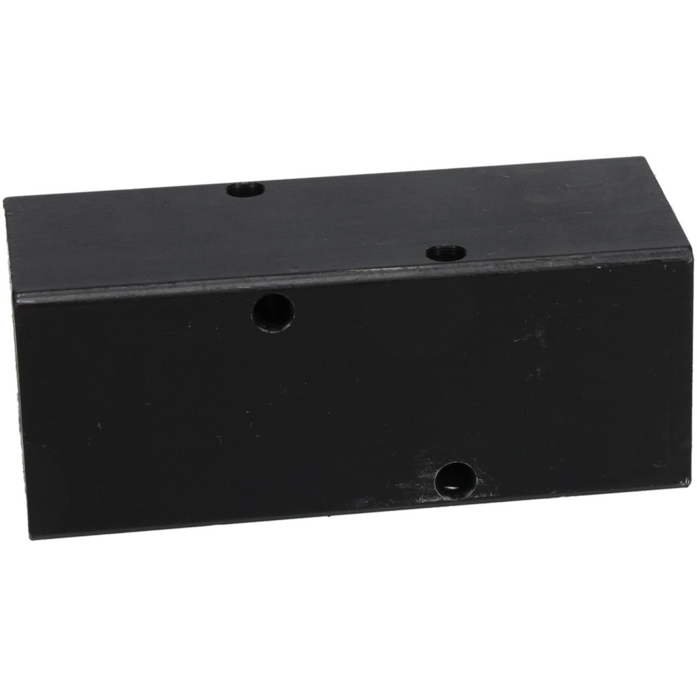 Made in USA Manifold: 1/2" Inlet, 3/8" Outlet, 2 Inlet Ports, 3 Outlet Ports, 3.75" OAL, 1.5" OAW, 1-1/2" OAH - PCM30-375-03B