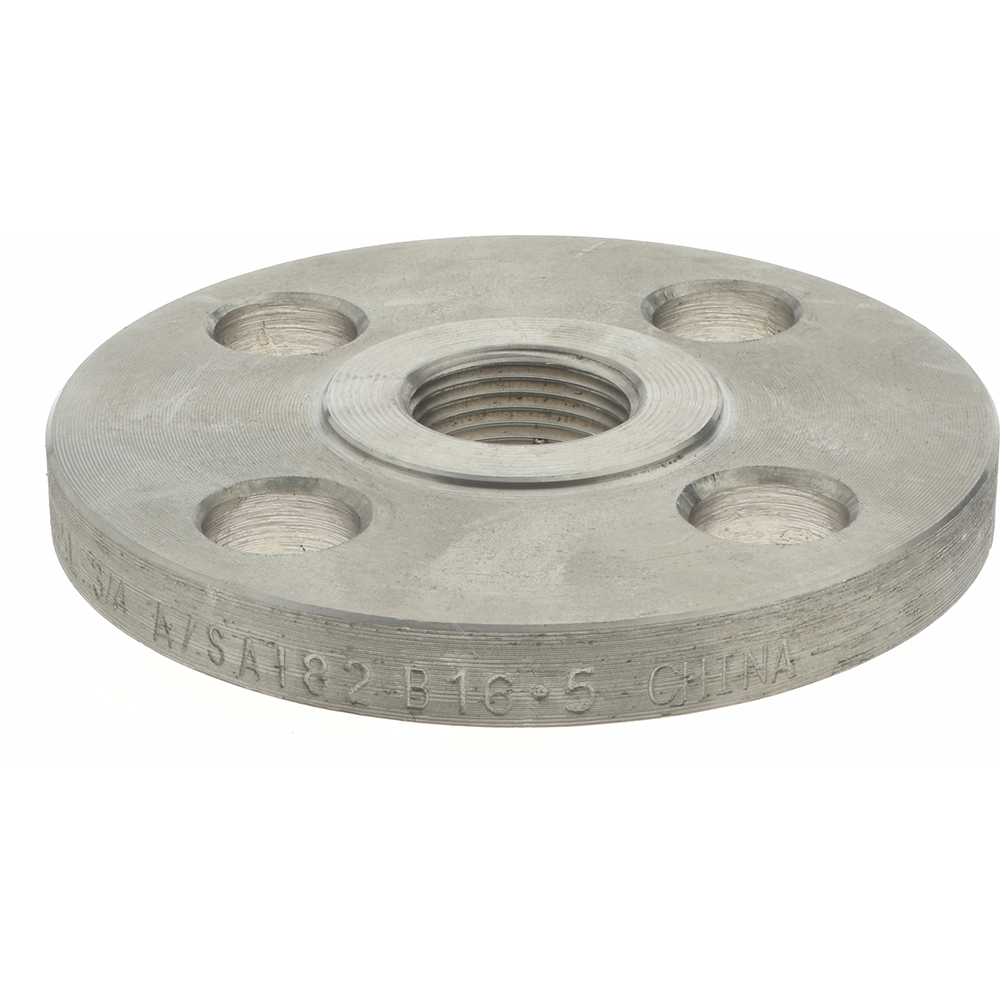 Merit Brass 1" Pipe, 4-1/4" OD, Stainless Steel, Threaded Pipe Flange - A635-16