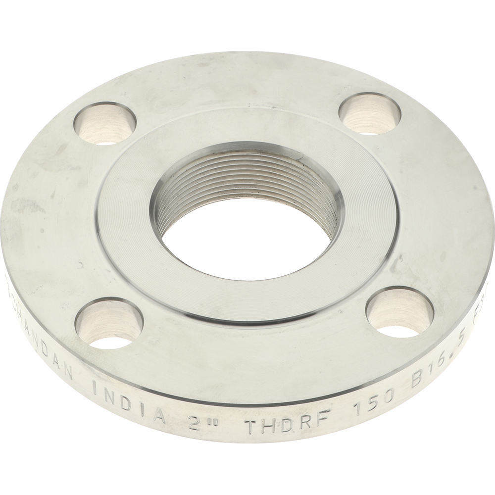 Merit Brass 1" Pipe, 4-1/4" OD, Stainless Steel, Threaded Pipe Flange - A635-16