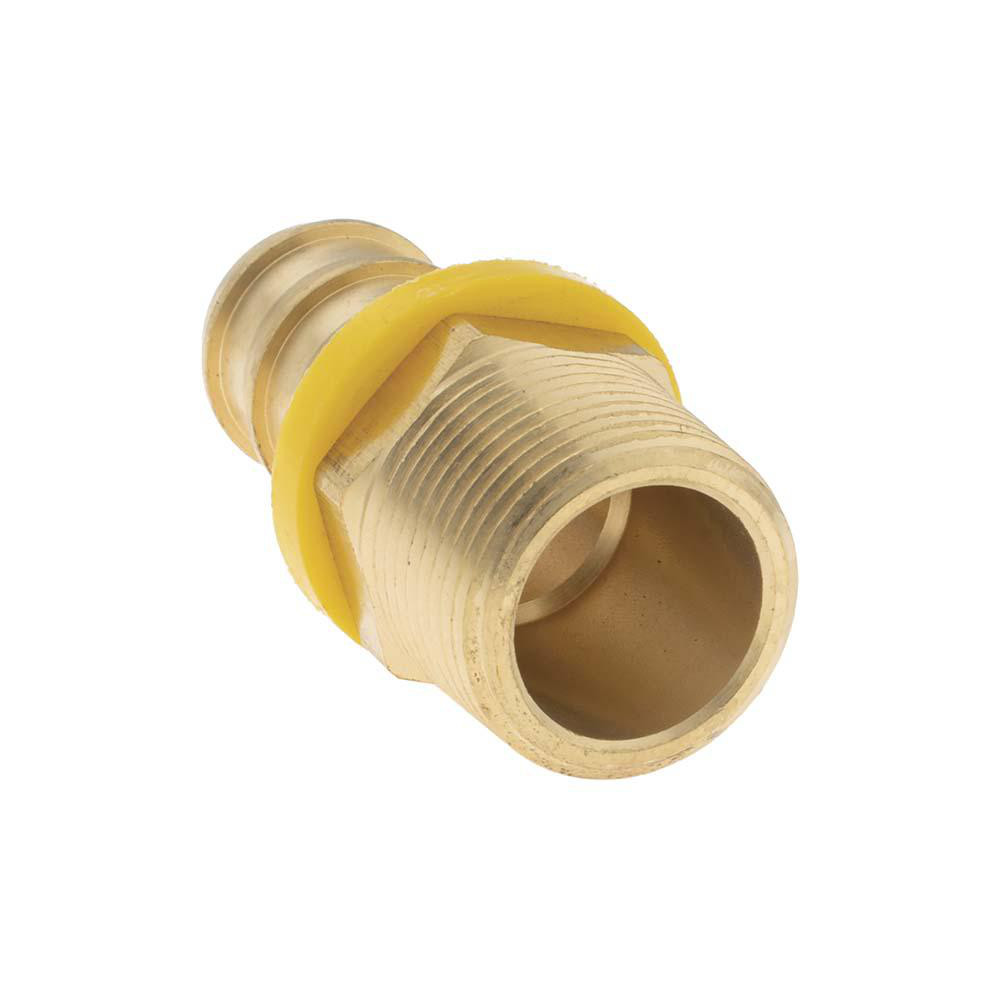 Value Collection Barbed Push-On Hose Male Connector: 3/4" NPTF, Brass - 2750003430