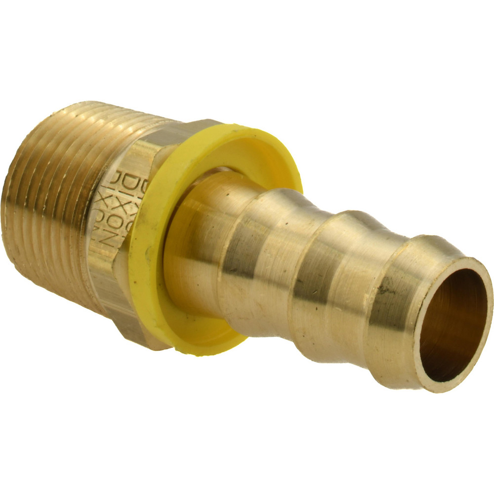 Value Collection Barbed Push-On Hose Male Connector: 3/4" NPTF, Brass - 2750003430