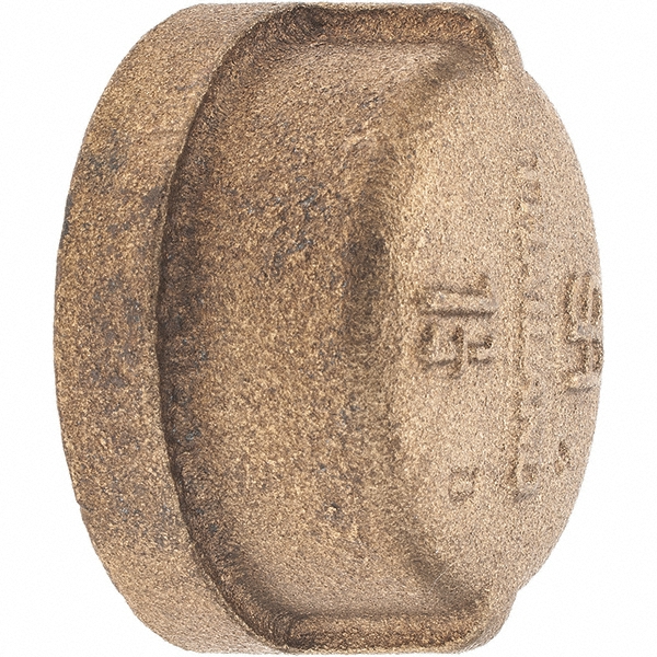 Merit Brass Brass Pipe Nipple: Threaded on Both Ends, 3-1/2" OAL, 1-1/2" NPT - 2124-350