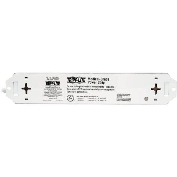 Tripp Lite Outlet Strip, 6 ft. Cord L, 1-1/2" H - PS-406-HGULTRA
