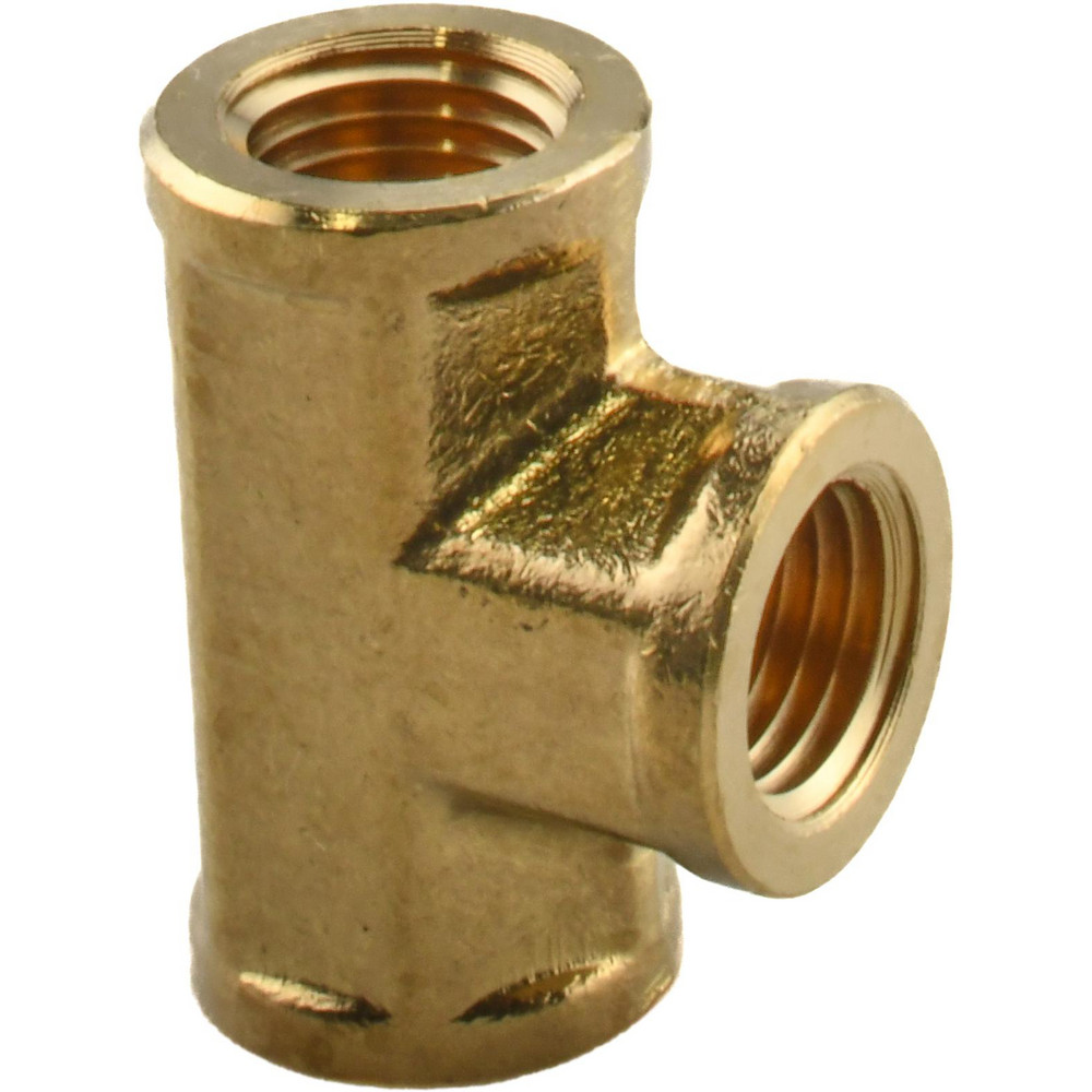CerroBrass Industrial Pipe Female Tee: 1/8" Female Thread, FNPT - 28024