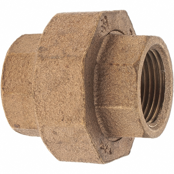 Merit Brass Brass Pipe Tee: 1/4" Fitting, Threaded, FNPT x FNPT x FNPT, Class 125 - X106-04