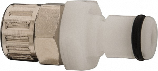 CPC Colder Products Push-to-Connect Push-to-Connect x Push-to-Connect Fitting: Straight, 1/4" OD - PMC2004NA
