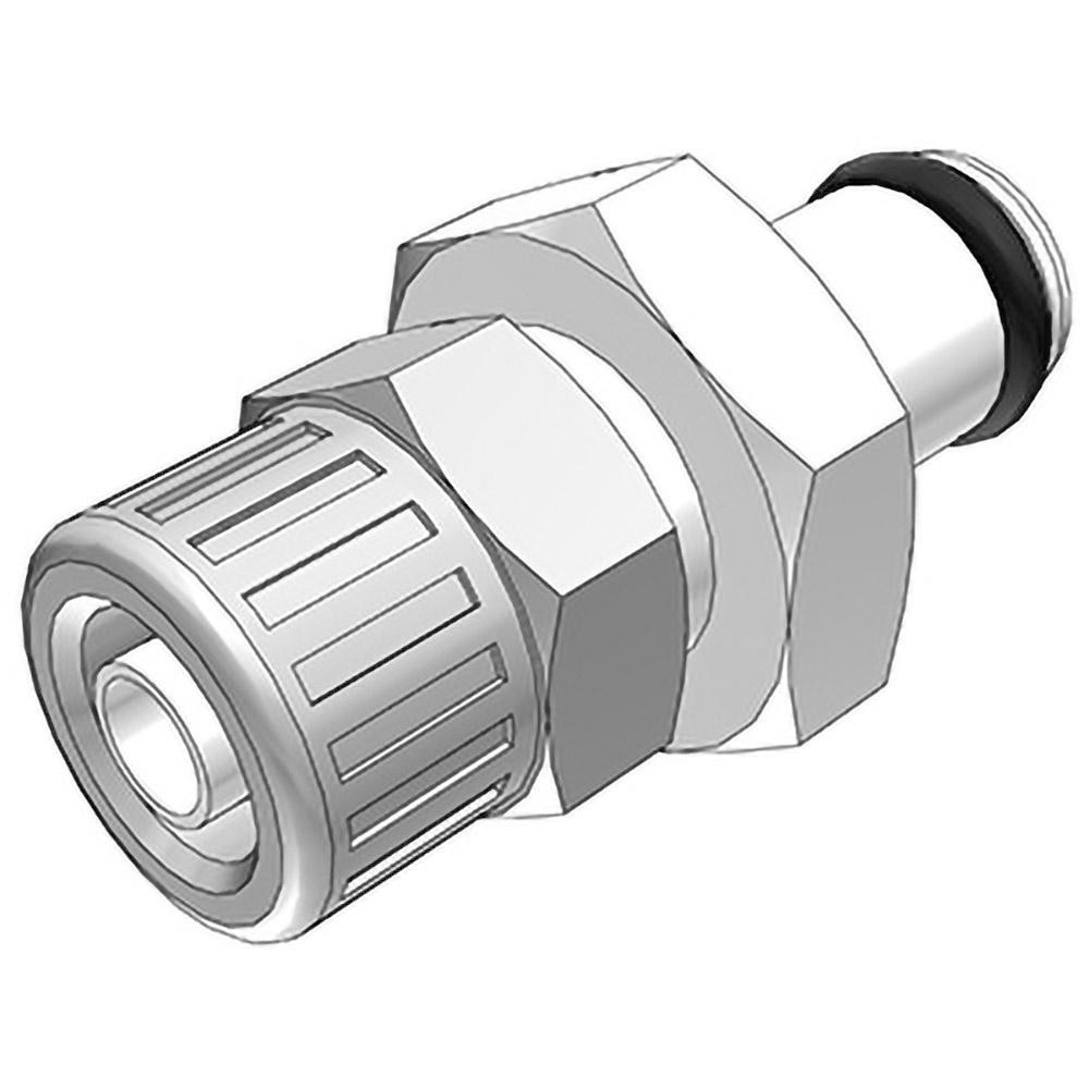 CPC Colder Products Push-to-Connect Push-to-Connect x Push-to-Connect Fitting: Straight, 1/4" OD - PMC2004NA