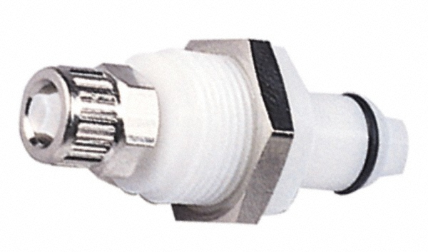 CPC Colder Products Push-to-Connect Push-to-Connect x Push-to-Connect Fitting: Straight, 1/4" OD - PMC2004NA