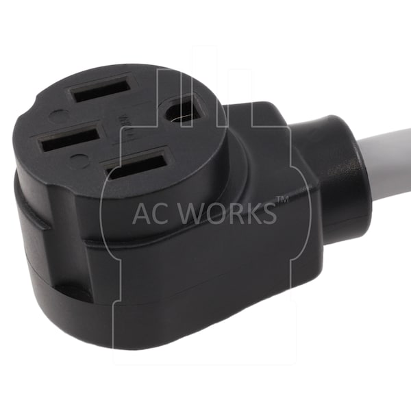 Ac Works 1.5FT 30A 4-Prong Plug NEMA 14-30P to NEMA 14-50R 50A 125/250V Connector - EV1430MS-018