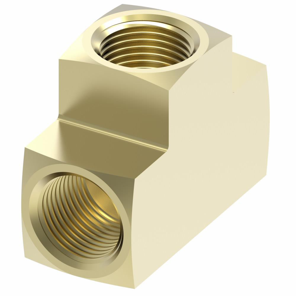 Eaton Industrial Pipe Female Tee: 1/4" Female Thread, FNPTF - 3700X4