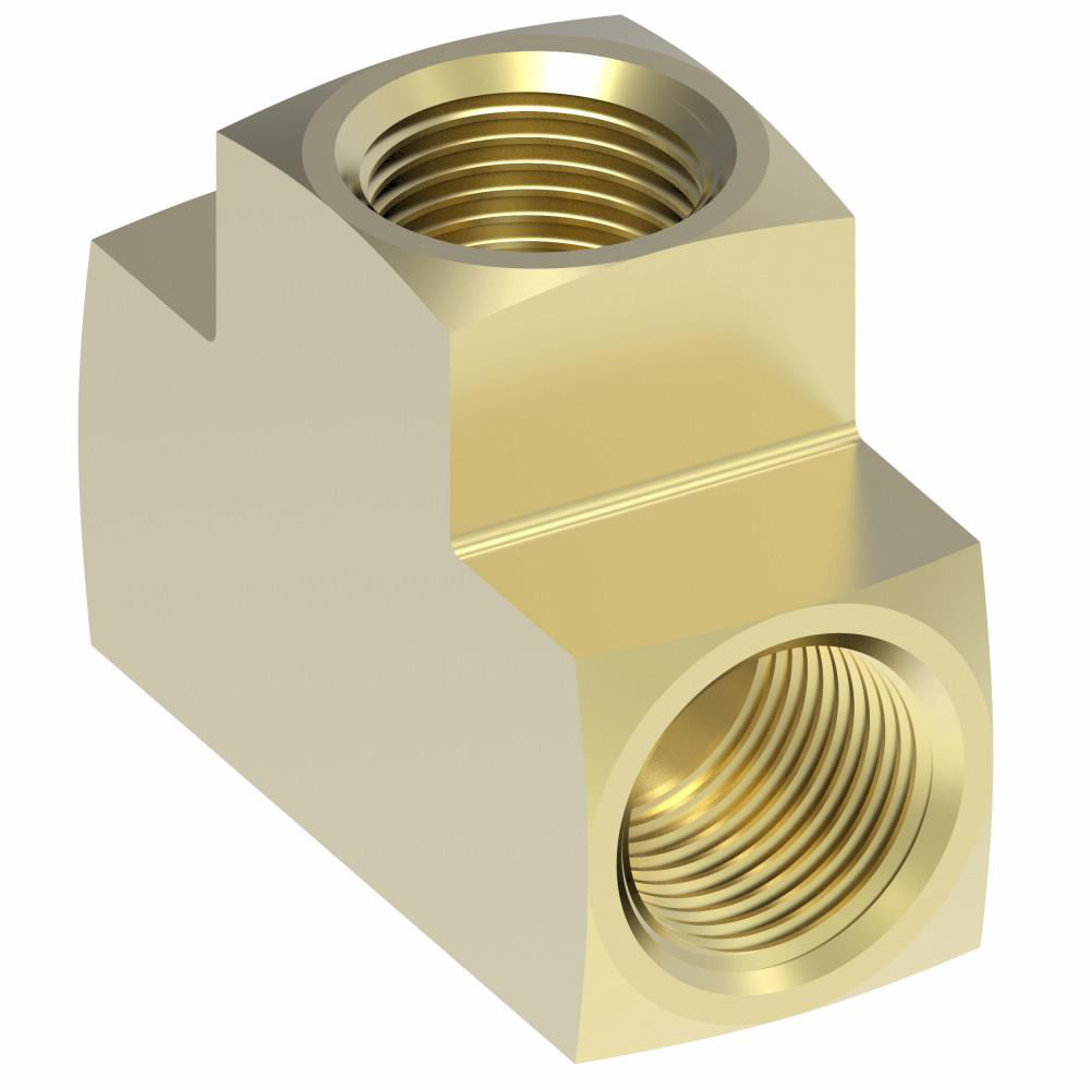 Eaton Industrial Pipe Female Tee: 1/4" Female Thread, FNPTF - 3700X4