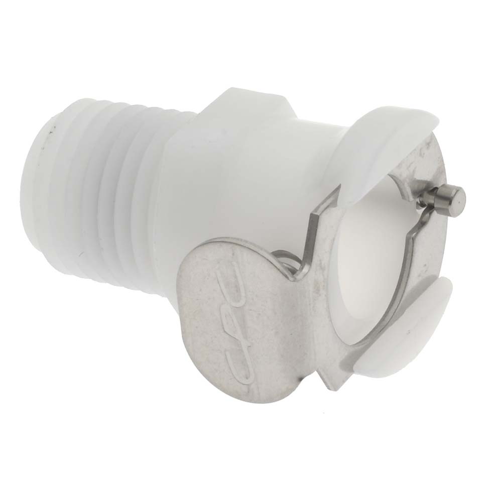 CPC Colder Products 1/4" Nominal Flow, 3/8" ID, Male, Inline Hose Barb-Male Plug - PLC22006