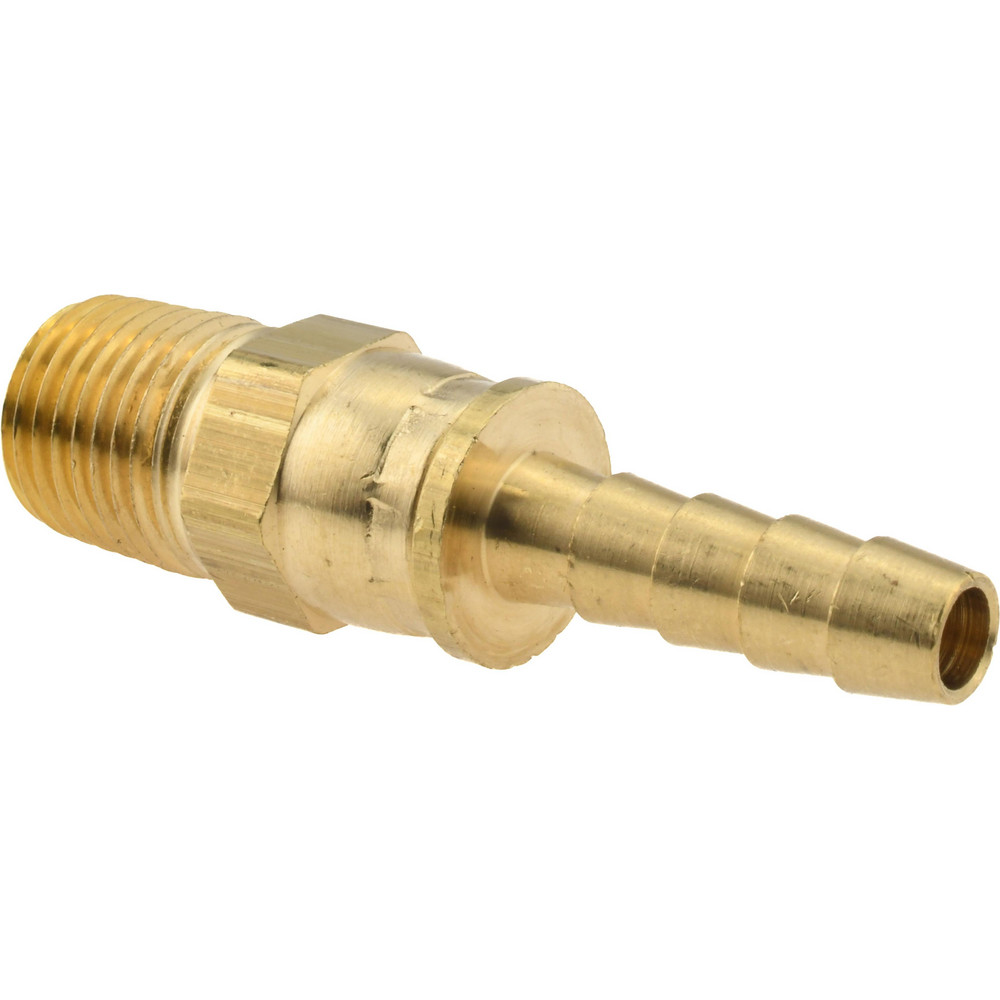 Dixon Valve & Coupling Barbed Hose Fitting: 1/4" x 3/8" ID Hose, Male Connector - 1030604C