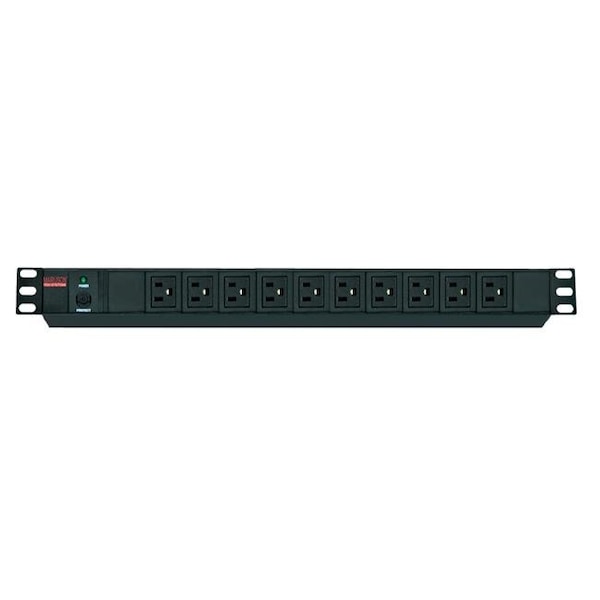 Maruson Maruson PDU-R1510 Basic 10 Port Circuit Breaker with Prompt Overload Protection NEMA 5-15 Power Distribution Unit - PDU-R1510