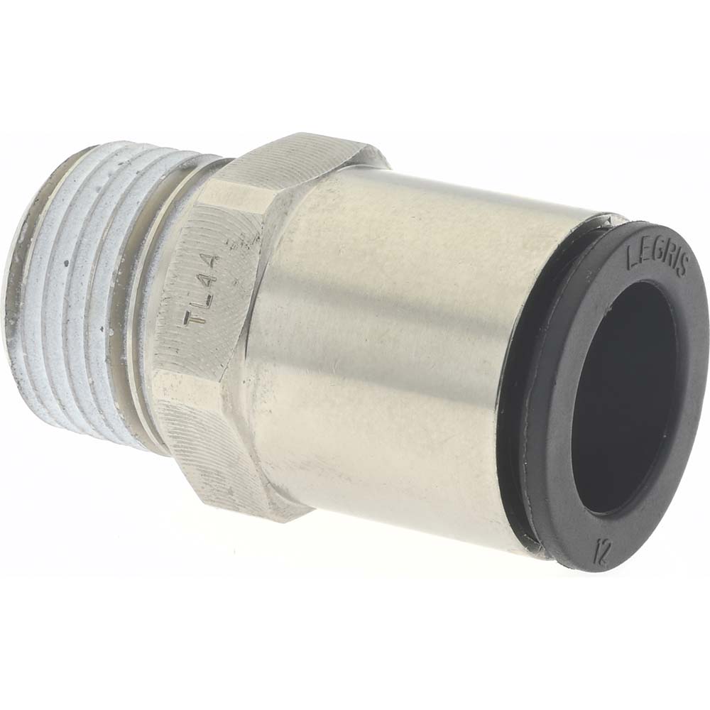 Legris Push-to-Connect Push-to-Connect Fitting: Straight, BSPP, 12.00 mm OD - 3114 12 17