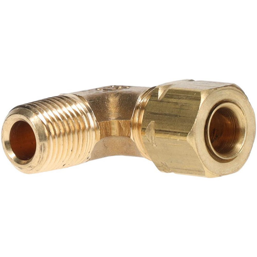 Parker Compression Tube Female Elbow: 1/8-27, 1/4" Tube OD, Compression x FNPT - 170P-4-2