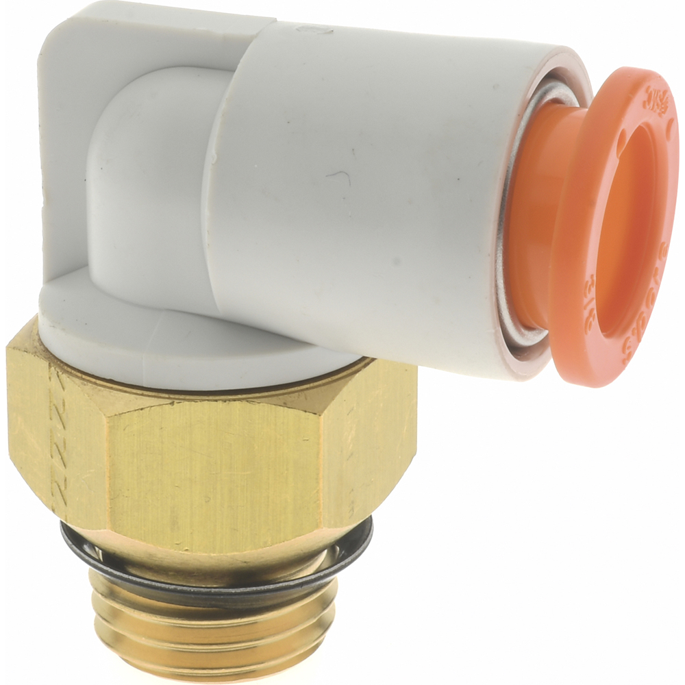 SMC PNEUMATICS Push-to-Connect Push-to-Connect Fitting: Run Tee, NPT, 3/8" OD - KQ2Y11-36AS
