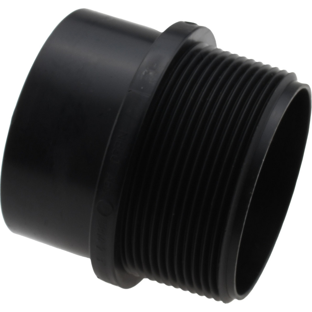 NIBCO Drain, Waste & Vent Adapter: 3" Fitting, Spig x MIPT, Acrylonitrile Butadiene Styrene - I032150