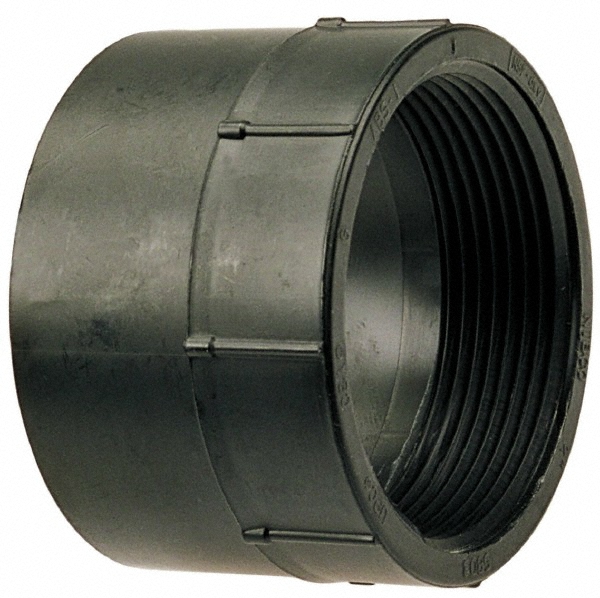 NIBCO Drain, Waste & Vent Adapter: 3" Fitting, Spig x MIPT, Acrylonitrile Butadiene Styrene - I032150