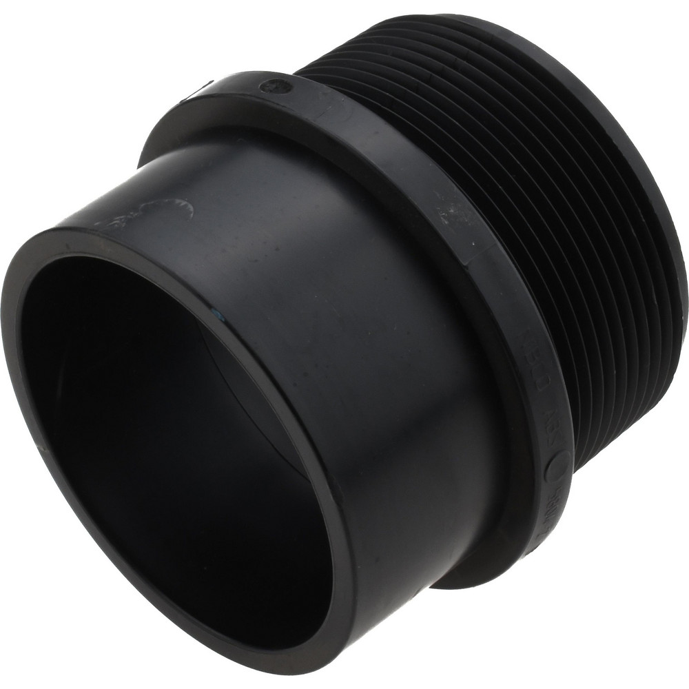 NIBCO Drain, Waste & Vent Adapter: 3" Fitting, Spig x MIPT, Acrylonitrile Butadiene Styrene - I032150