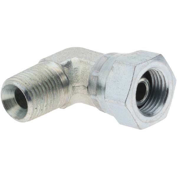 Parker Hydraulic Hose Swivel Adapter: 2 mm, 7/16-20, 6,000 psi - KP68311