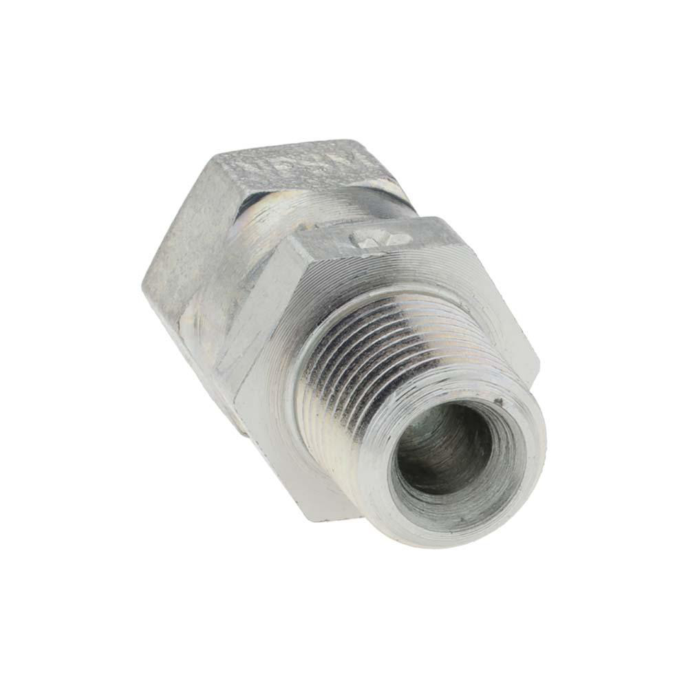 Parker Hydraulic Hose Swivel Adapter: 2 mm, 7/16-20, 6,000 psi - KP68311