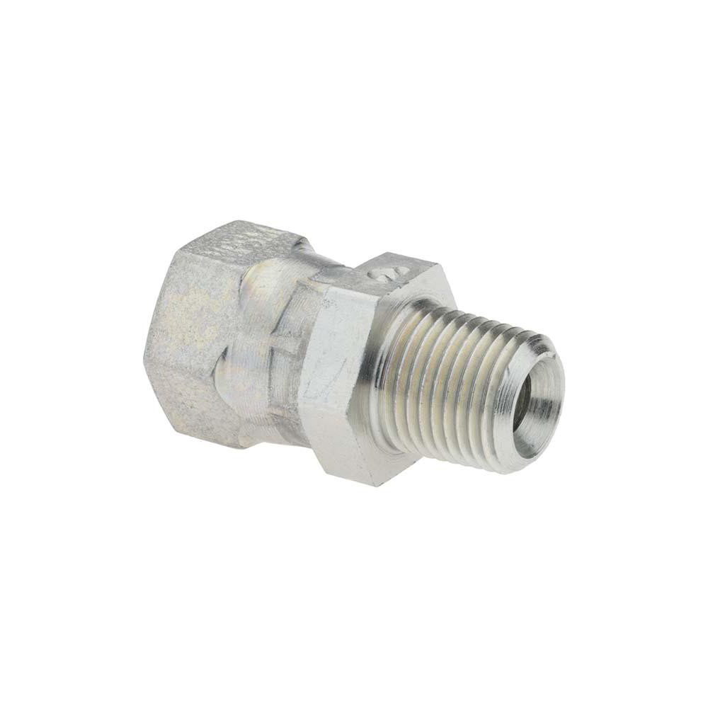 Parker Hydraulic Hose Swivel Adapter: 2 mm, 7/16-20, 6,000 psi - KP68311