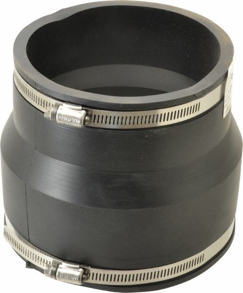 Fernco 6 x 5" PVC Flexible Pipe Coupling with Clamp - 1056-65