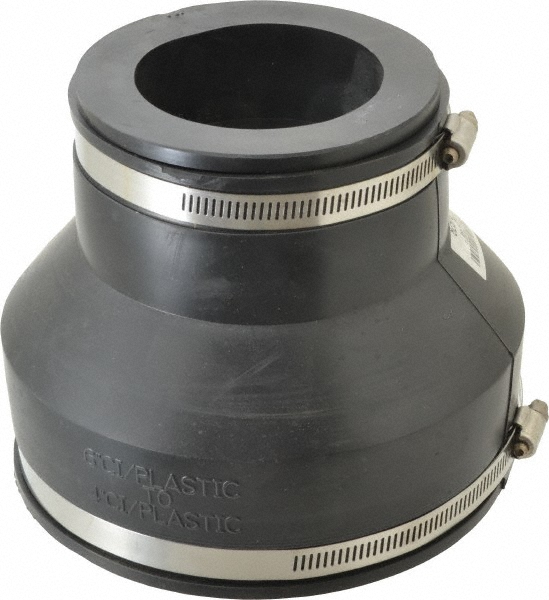 Fernco 6 x 5" PVC Flexible Pipe Coupling with Clamp - 1056-65