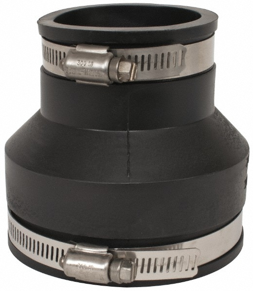 Fernco 6 x 5" PVC Flexible Pipe Coupling with Clamp - 1056-65