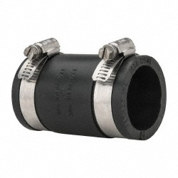 Fernco 6 x 5" PVC Flexible Pipe Coupling with Clamp - 1056-65