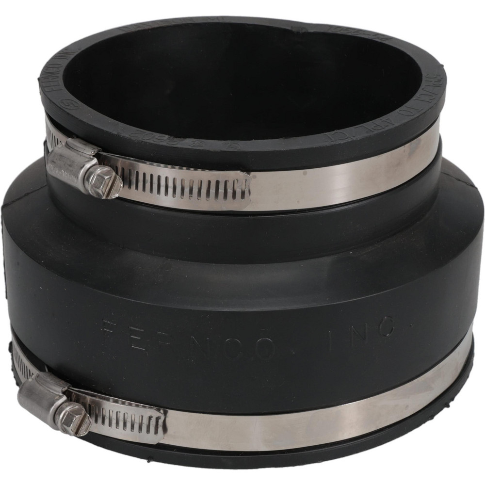 Fernco 6 x 5" PVC Flexible Pipe Coupling with Clamp - 1056-65