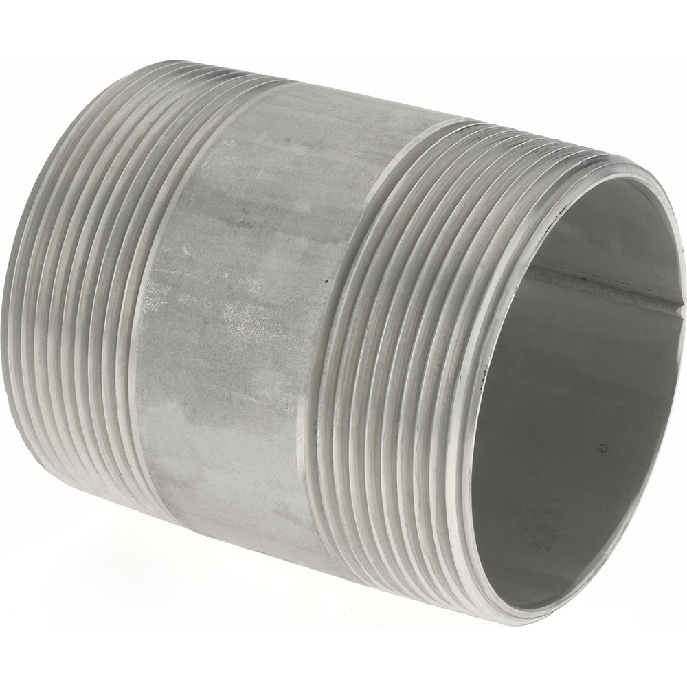 Merit Brass Stainless Steel Pipe Nipple: 3" Pipe, Grade 316 & 316L - 6048-400