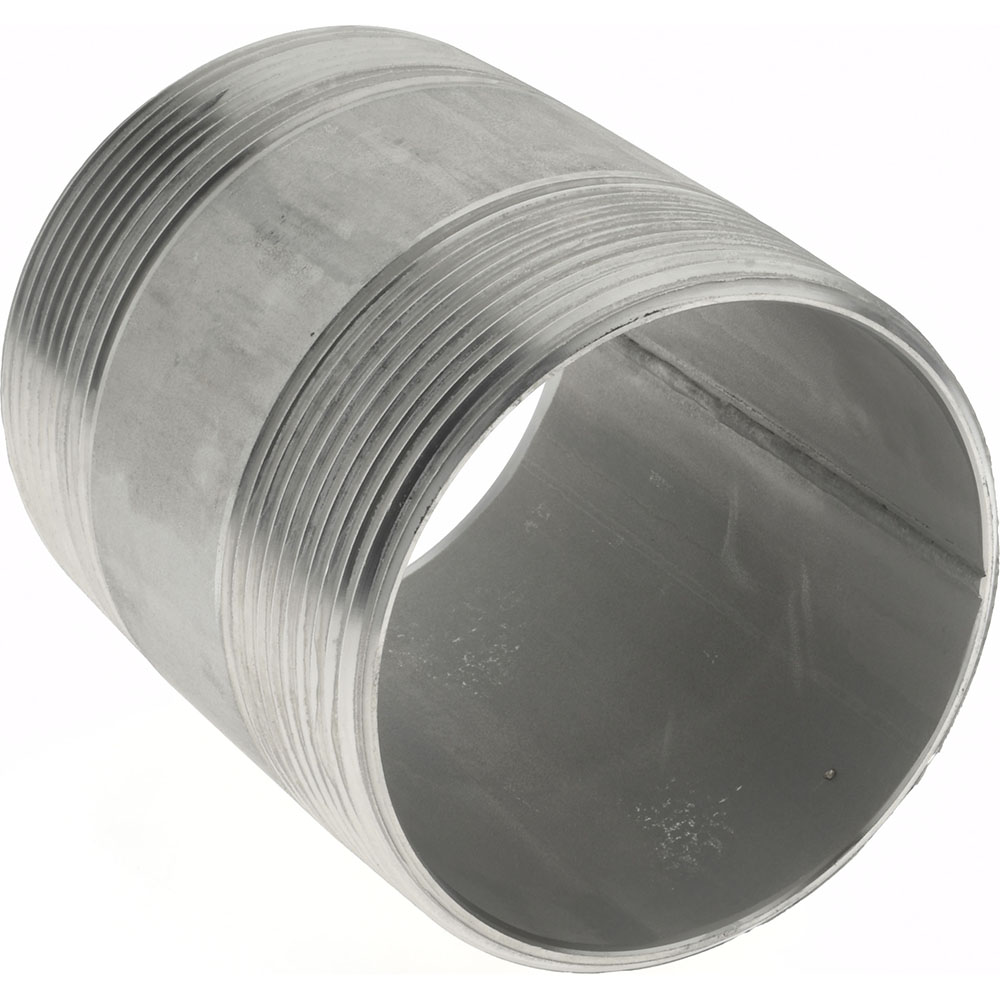 Merit Brass Stainless Steel Pipe Nipple: 3" Pipe, Grade 316 & 316L - 6048-400