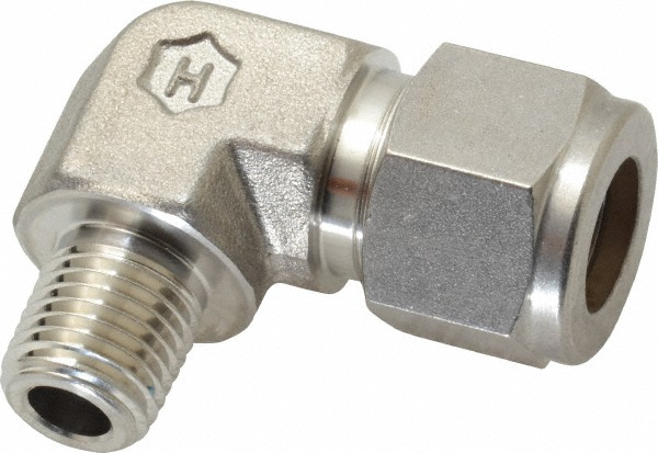 Ham-Let Compression Tube Connector: 1/2" Tube OD, Compression x MNPT - 3002010