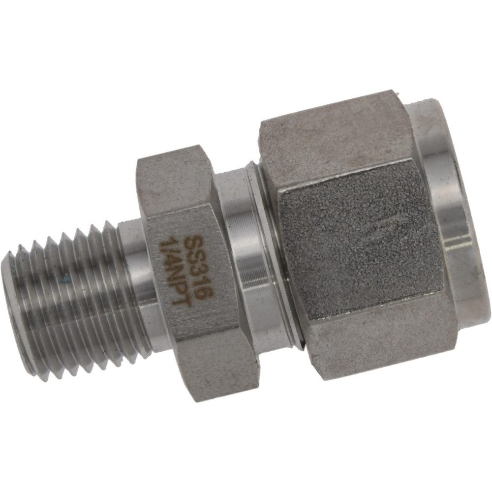 Ham-Let Compression Tube Connector: 1/2" Tube OD, Compression x MNPT - 3002010