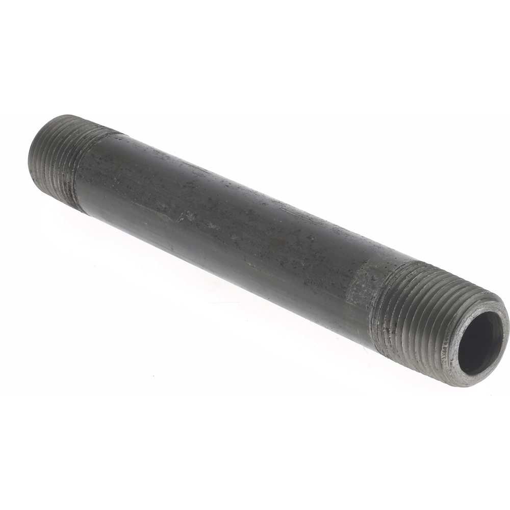 Anvil Black Pipe Nipple: 3/8" Dia x 4-1/2" Long, Schedule 80 - 0330510801