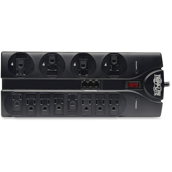 Tripp Lite Surge, 12 Outlet, 8ft cord, 2160J, Modem - TLP1208TEL