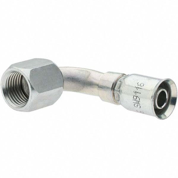 Parker Hydraulic Hose Female JIC Swivel 90 ° Elbow: 6 mm, 7/16-20 - KP46872