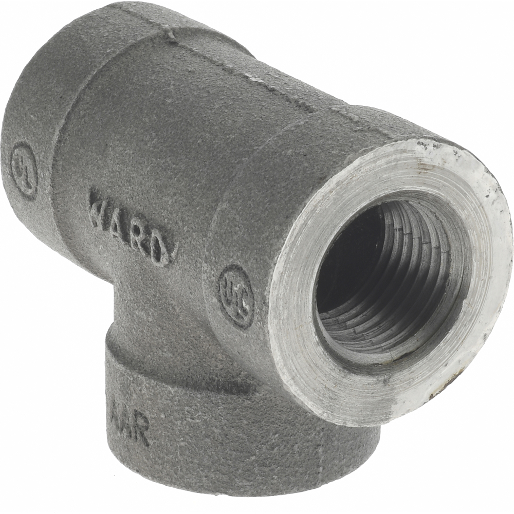 Value Collection Black Pipe Fittings: Tee, 1/2", Threaded, Malleable Iron - B130 15 300#