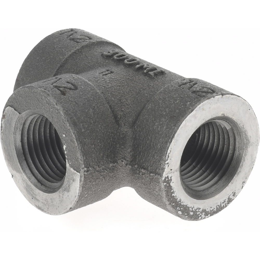 Value Collection Black Pipe Fittings: Tee, 1/2", Threaded, Malleable Iron - B130 15 300#