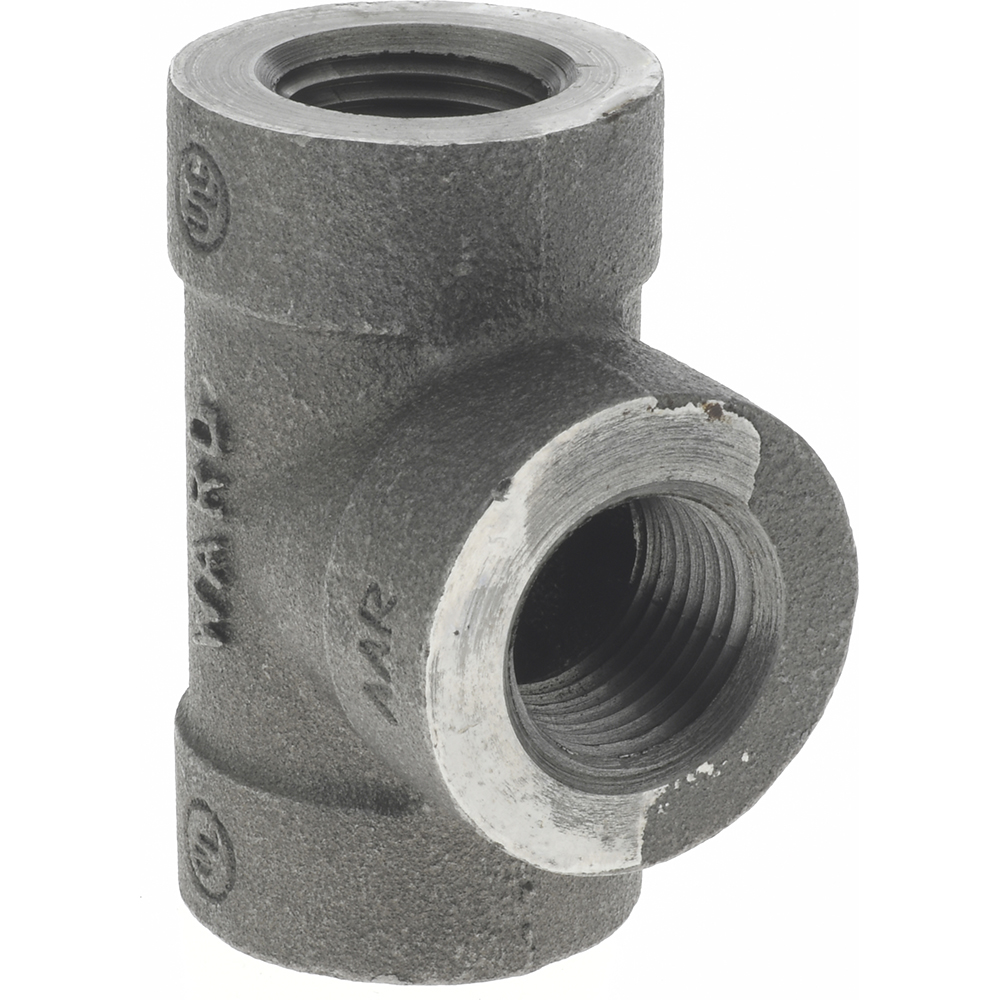 Value Collection Black Pipe Fittings: Tee, 1/2", Threaded, Malleable Iron - B130 15 300#