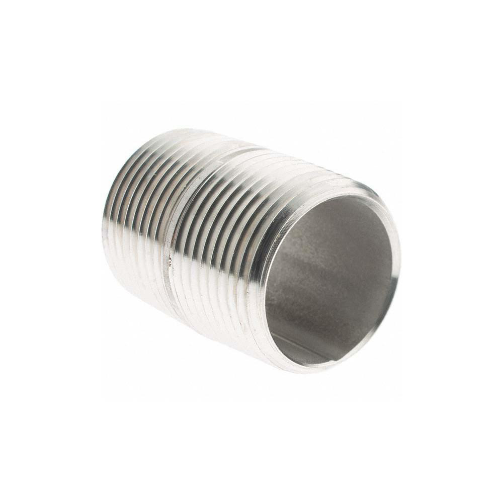 Value Collection Stainless Steel Pipe Nipple: 3/4" Pipe, Grade 304 & 304L - 4BN3/4*13/8