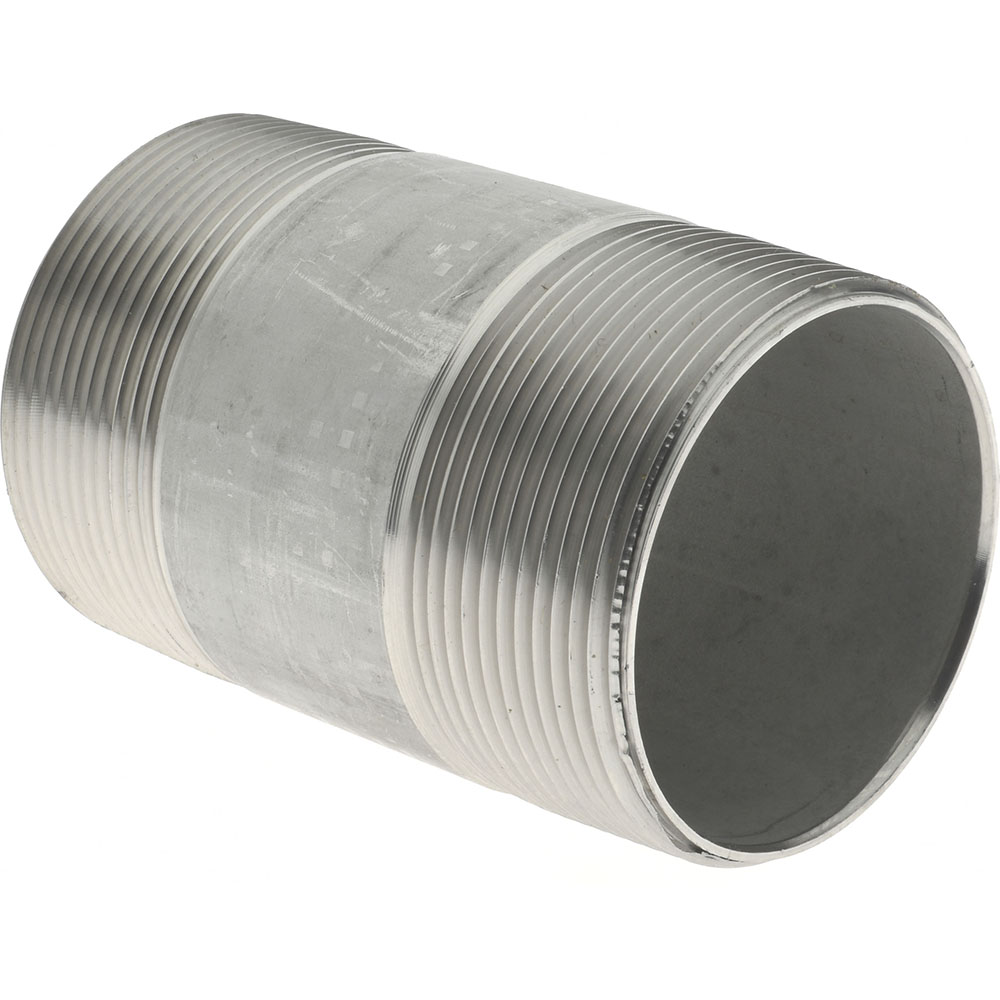Merit Brass Stainless Steel Pipe Nipple: 2" Pipe, Grade 304 & 304L - 4032-350