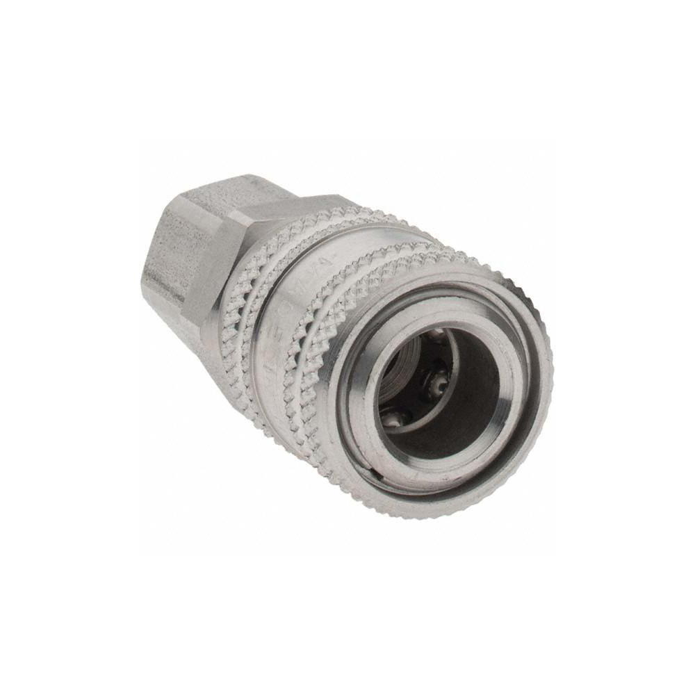 Parker Pneumatic Hose Coupling: 1/4-18, 1/4" Body Dia, Industrial Interchange - BD-S23-1