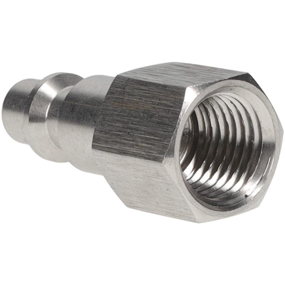 Parker Pneumatic Hose Coupling: 1/4-18, 1/4" Body Dia, Industrial Interchange - BD-S23-1