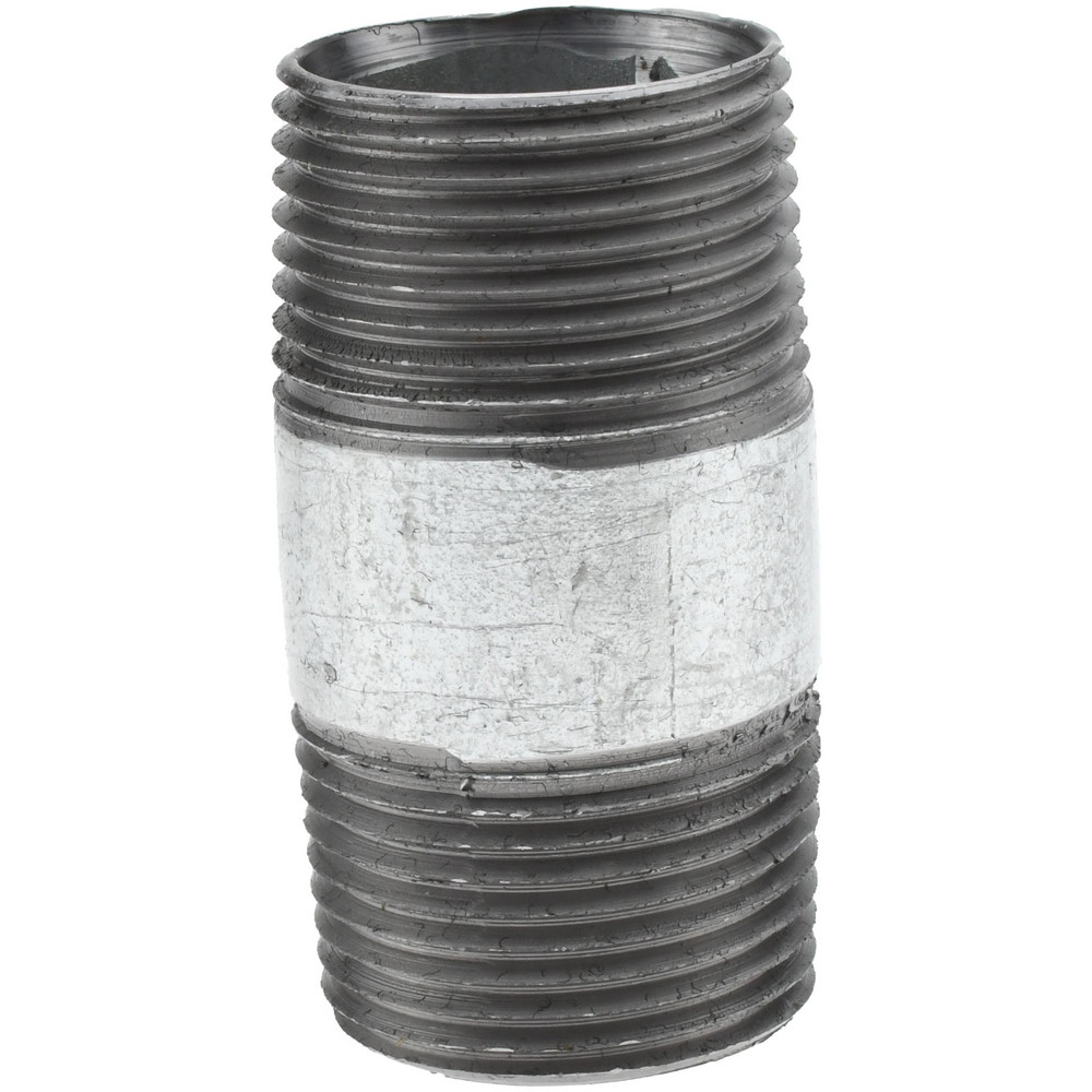 Value Collection Galvanized Pipe Nipple: 3/4", 2" Long, Schedule 40, Steel - MSCNG05020
