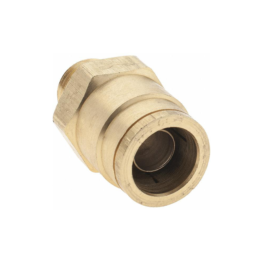 Parker Push-to-Connect Tube x MNPT x Tube x Male Fitting: Connector, NPTF, 5/8" OD - P00031
