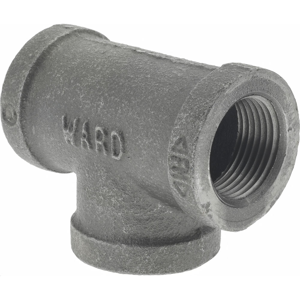 Anvil Black Pipe Fittings: Tee, 3/4", Threaded, Malleable Iron - 0310030002
