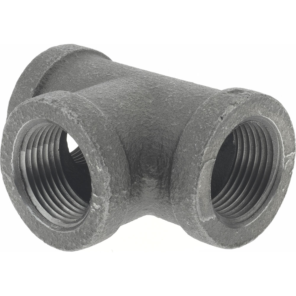 Anvil Black Pipe Fittings: Tee, 3/4", Threaded, Malleable Iron - 0310030002